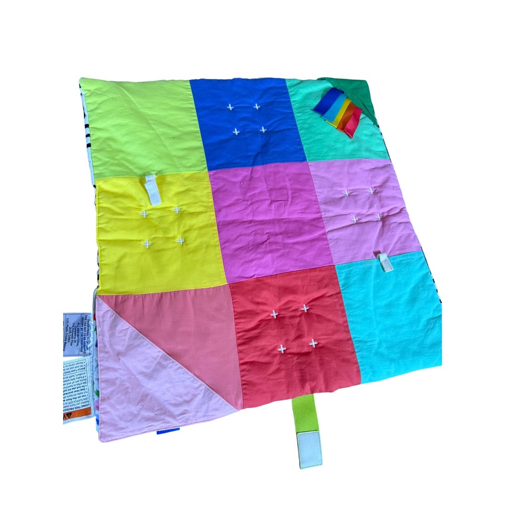 Lovevery Play Gym Replacement Mat Reversible Sensory Tummy Time Pad 25x25